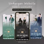 Undangan Digital Website Pernikahan, Undangan Wa, Undangan Link, Undangan Digital Link Foto Premium