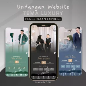 Undangan Digital Website Pernikahan, Undangan Wa, Undangan Link, Undangan Digital Link Foto Premium