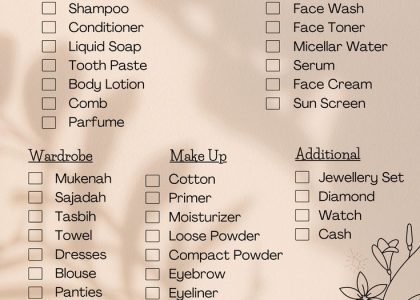 Checklist Barang Seserahan